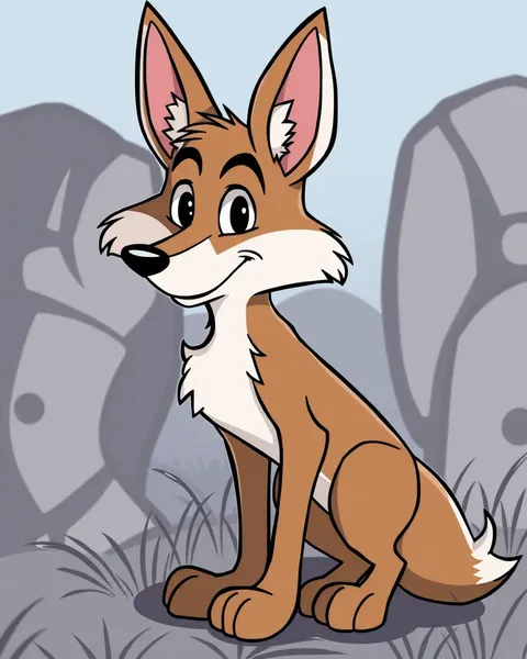 Imágenes de coyote de dibujos animados con personajes divertidos