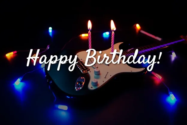 Imágenes de cumpleaños con guitarra y música