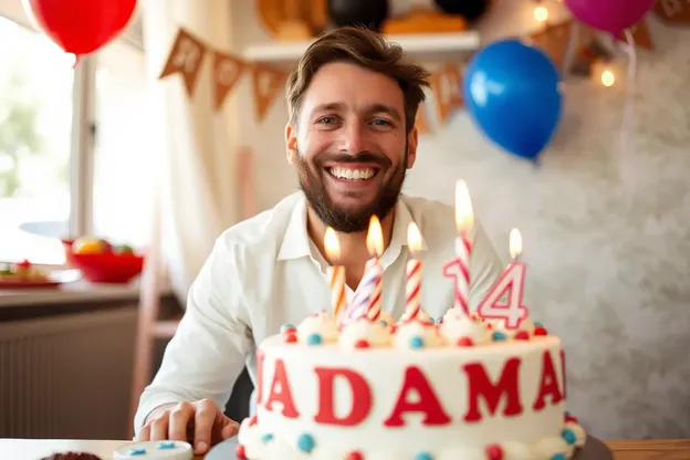 Imágenes de cumpleaños de Adam con amor y alegría