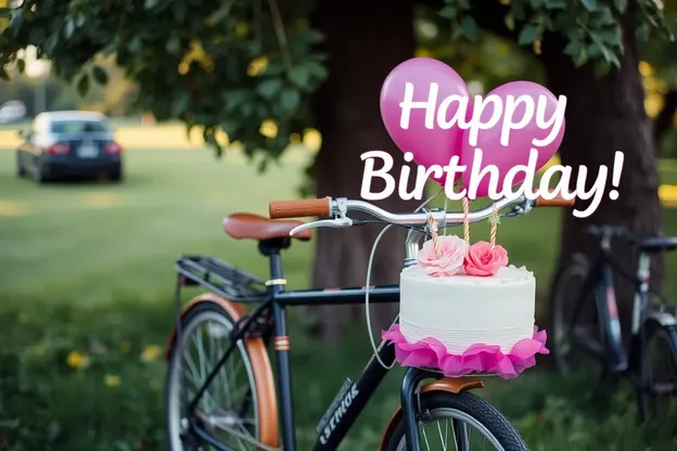 Imágenes de cumpleaños de bicicleta temáticas para niños