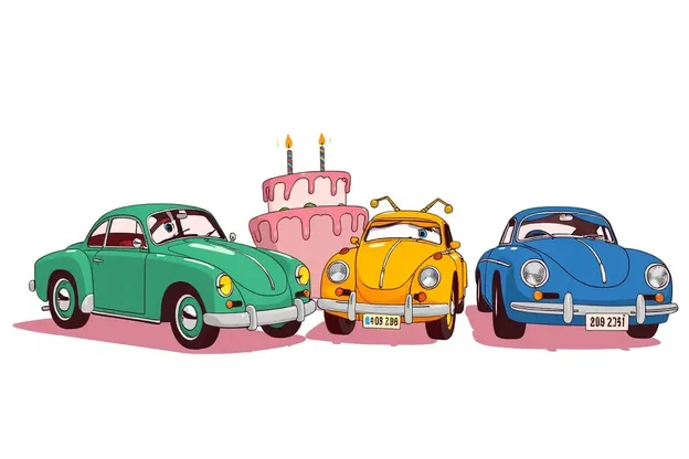 Imágenes de cumpleaños de coches celebradas en todo el mundo