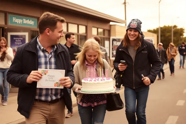 Imágenes de cumpleaños en movimiento que se mueven varias veces