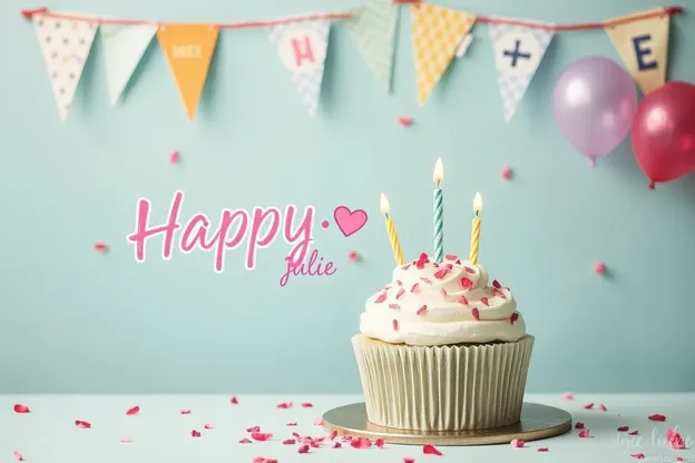 Imágenes de cumpleaños felices Julie con deseos personalizados