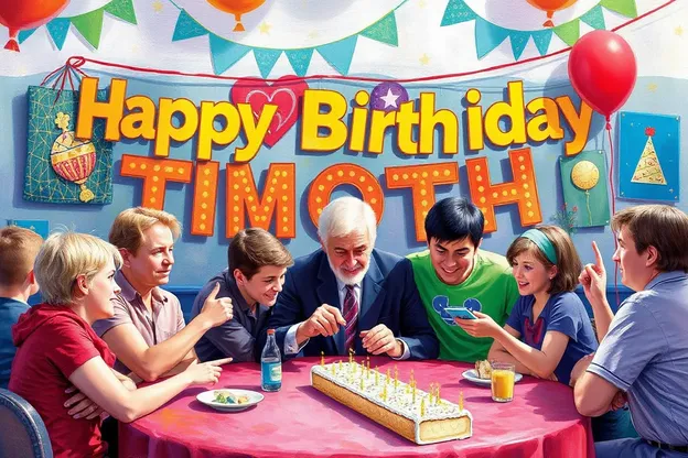 Imágenes de cumpleaños felices con diversión y juegos para Timothy