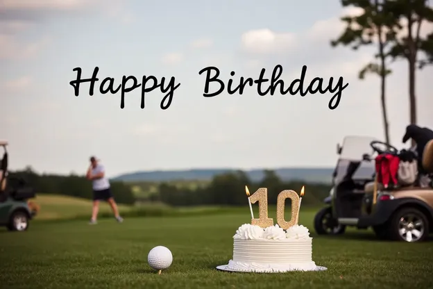 Imágenes de cumpleaños felices con regalos de palos de golf