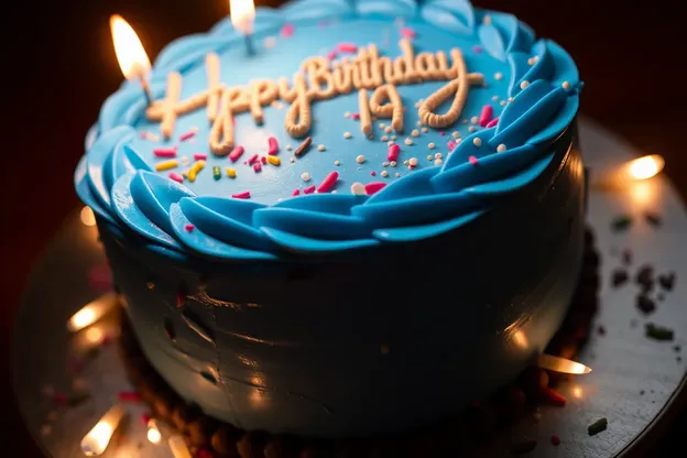 Imágenes de cumpleaños felices con velas azules