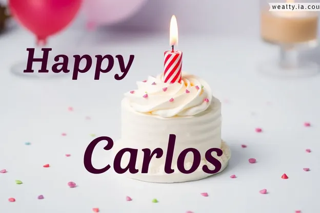 Imágenes de cumpleaños felices de Carlos, coloridas y vibrantes