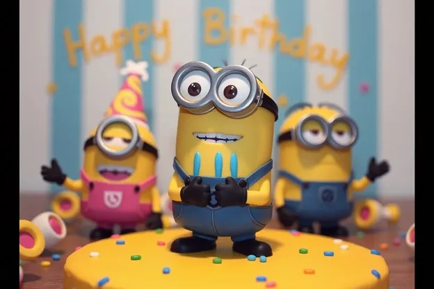 Imágenes de cumpleaños felices de Minions con mejores deseos y saludos