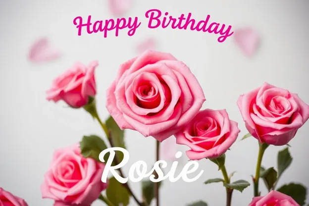 Imágenes de cumpleaños felices de Rosie con mensajes personalizados