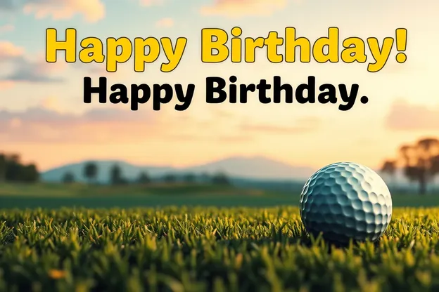 Imágenes de cumpleaños felices de golf para deseos de felicitación