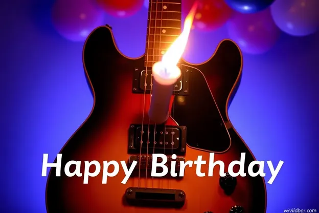 Imágenes de cumpleaños felices de guitarra para amantes de la música