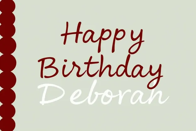 Imágenes de cumpleaños felices para Deborah para deseos y saludos