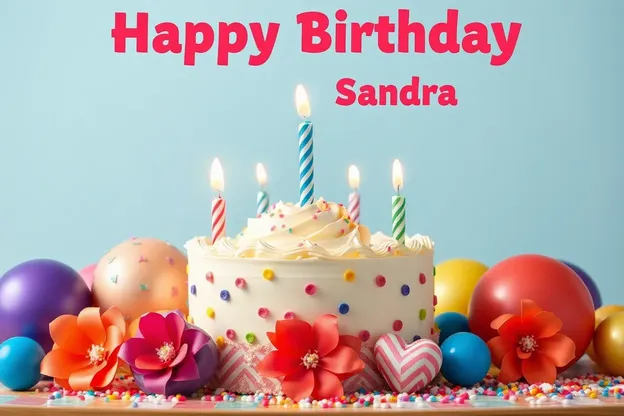 Imágenes de cumpleaños felices para Sandra con flores hermosas