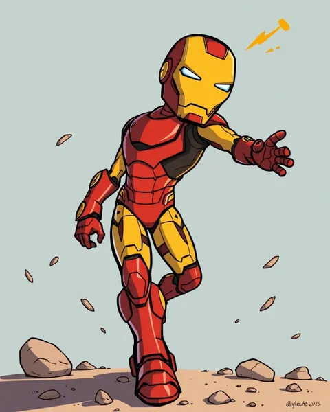 Imágenes de cómic de Iron Man en serie animada