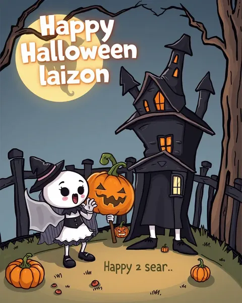 Imágenes de cómic divertidas de Halloween para que los niños disfruten