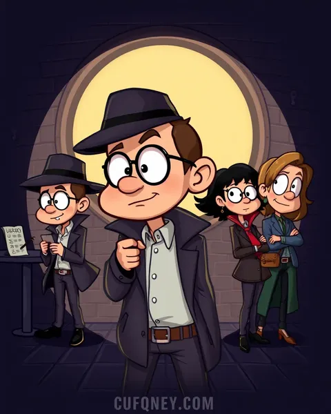 Imágenes de detective de dibujos animados: Imágenes de detective de dibujos animados reveladas hoy