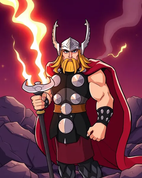 Imágenes de dibujos animados clásicos de Thor desde cómics