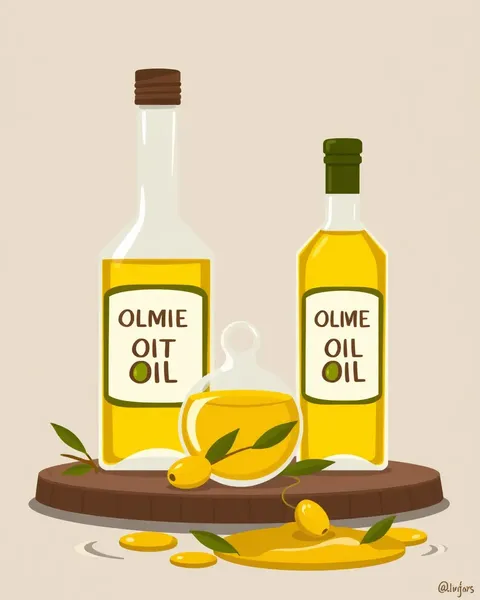 Imágenes de dibujos animados de Aceite de oliva abundante