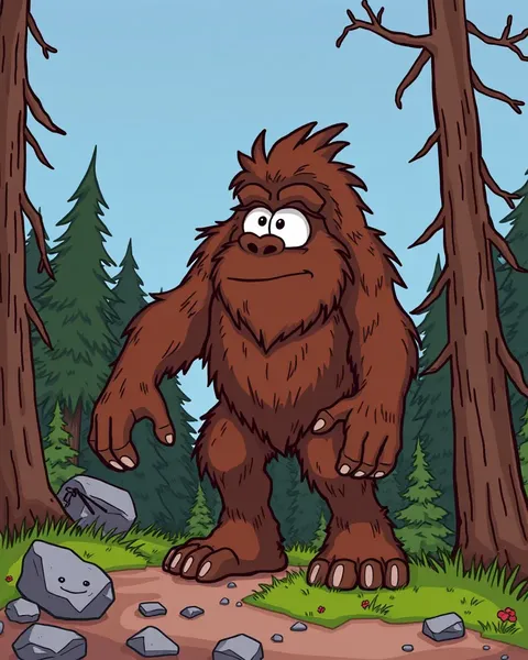 Imágenes de dibujos animados de Bigfoot emergen en línea