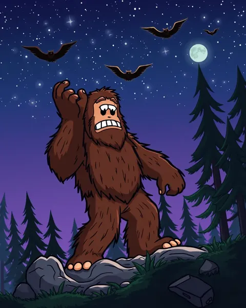 Imágenes de dibujos animados de Bigfoot en cómics