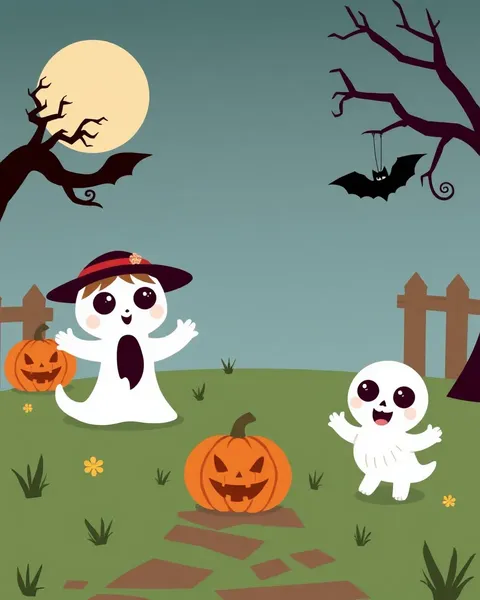 Imágenes de dibujos animados de Halloween divertidas para que los niños las disfruten