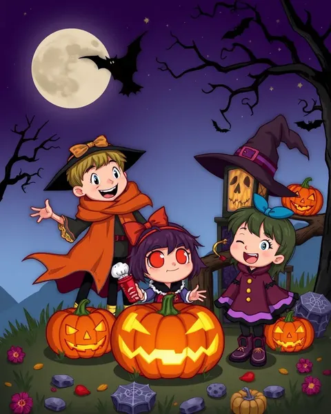 Imágenes de dibujos animados de Halloween para niños