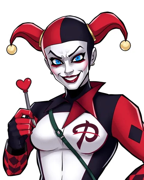 Imágenes de dibujos animados de Harley Quinn en estilo animado