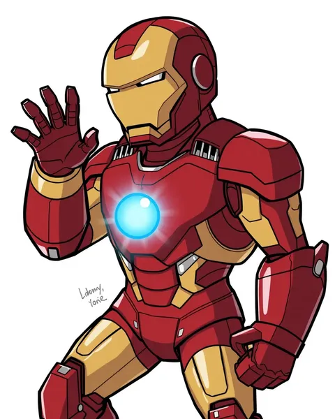 Imágenes de dibujos animados de Iron Man vibrantes para explorar