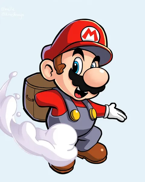 Imágenes de dibujos animados de Mario para entretenimiento infantil