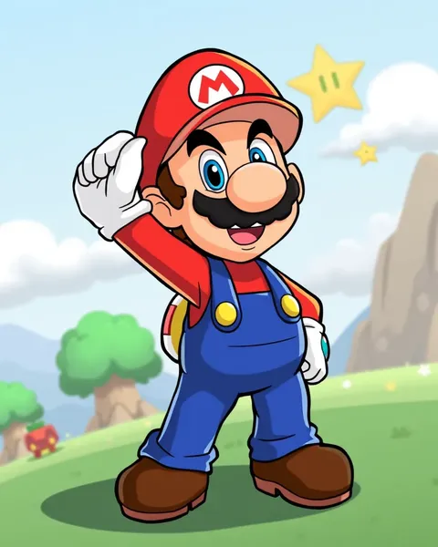 Imágenes de dibujos animados de Mario: personajes de los hermanos Mario en estilo de dibujos animados