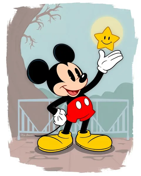 Imágenes de dibujos animados de Mickey Mouse de época