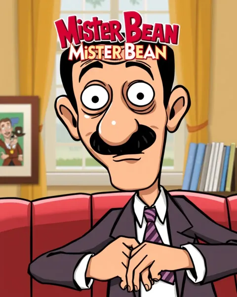 Imágenes de dibujos animados de Mister Bean con antojos divertidos