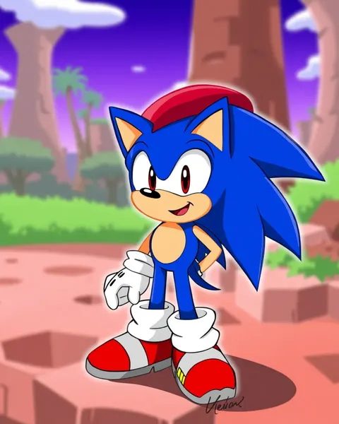 Imágenes de dibujos animados de Sonic muestran narrativa eterna