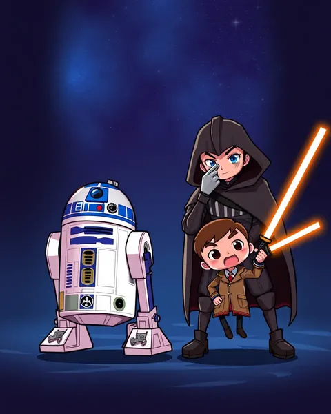 Imágenes de dibujos animados de Star Wars para mentes jóvenes