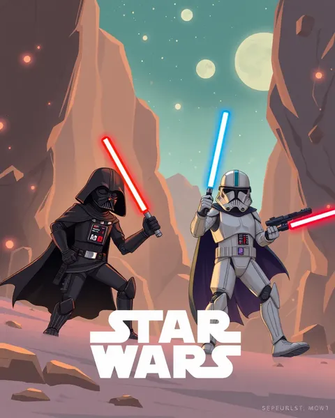 Imágenes de dibujos animados de Star Wars: Una aventura galáctica comienza