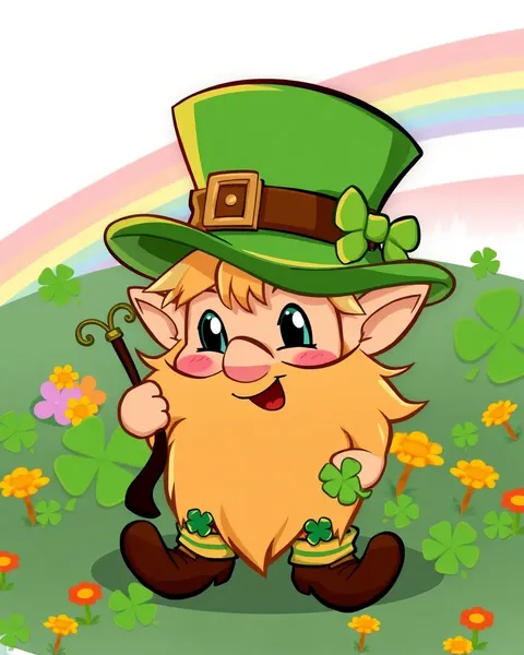 Imágenes de dibujos animados de leprechaun maravilloso para momentos alegres