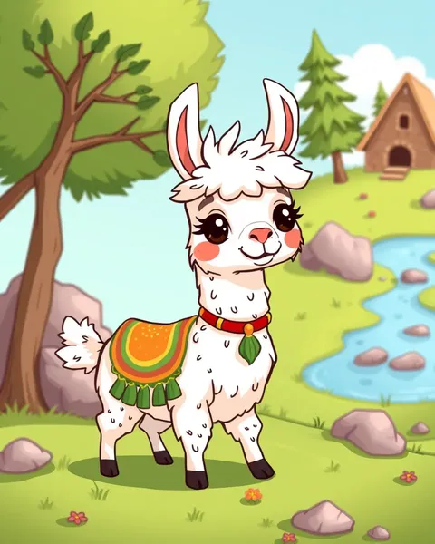 Imágenes de dibujos animados de llama: un tesoro de diversión