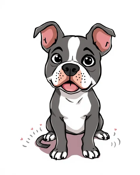 Imágenes de dibujos animados de perros Pitbull para amantes de dibujos animados