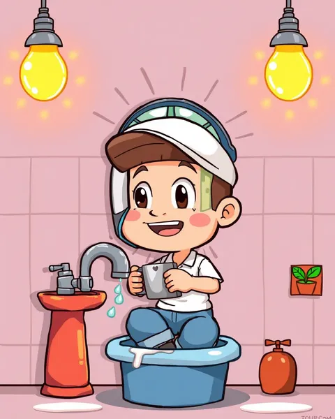 Imágenes de dibujos animados de plumbing imaginativas para expresión creativa