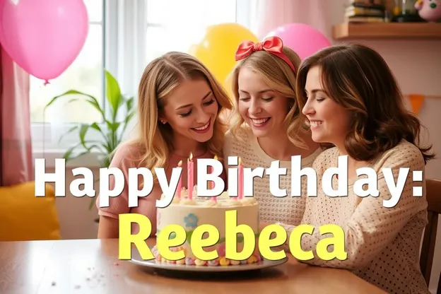 Imágenes de feliz cumpleaños Rebecca con momentos felices