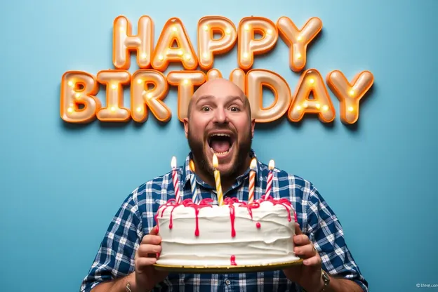 Imágenes de feliz cumpleaños para Doug con sonrisas de tarta