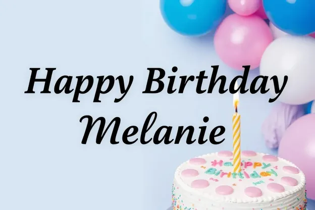 Imágenes de feliz cumpleaños para Melanie con deseos y citas amorosas