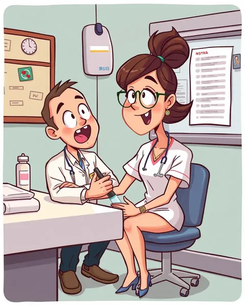 Imágenes de flebotomía de dibujos: Ilustraciones humorísticas médicas