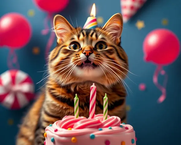 Imágenes de gato divertidas para todos los edades en cumpleaños