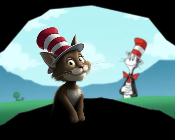 Imágenes de gato y sombrero Whimsical encantan a los espectadores