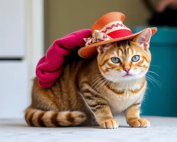 Imágenes de gato y sombrero: uniones encantadoras de bigotes y gorras