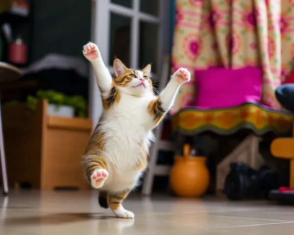 Imágenes de gatos bailando cautivan a los amantes de los animales en todas partes