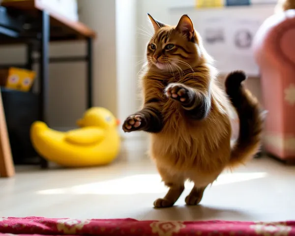 Imágenes de gatos bailando demuestran que los felinos pueden ser divertidos