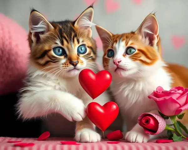 Imágenes de gatos de San Valentín para parejas