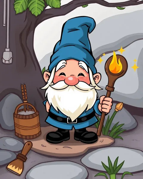 Imágenes de gnomos de cartoon únicas de criaturas de jardín pequeñas